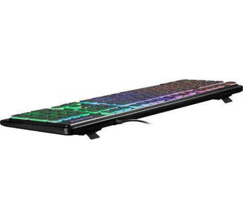 Клавиатура проводная игровая Defender Raid GK-778DL RU, подсветка, Rainbow, 104 клавиши, черный