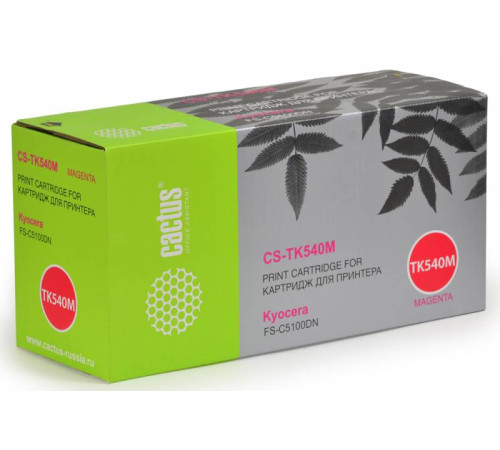 Картридж Cactus CS-TK540M для Kyocera FS-C5100DN, пурпурный (4000 стр.)
