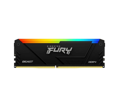 Модуль оперативной памяти Kingston 32GB FURY Beast Black RGB XMP DDR4 3200MHz DIMM CL16, 1.35V 288-pin
