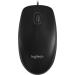 Мышь проводная Logitech B100, USB, черный