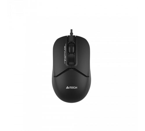 Мышь проводная A4Tech Fstyler FM12S, 1200 dpi, USB, 3 кнопки, черный