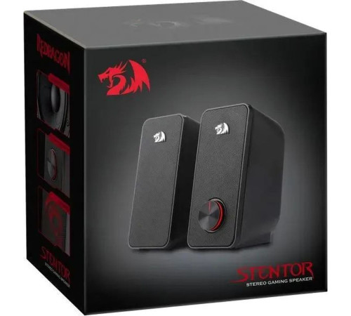 Акустическая система Defender Stentor, 2.0, 6 Вт, питание от USB, черный