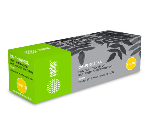 Картридж Cactus CS-PH3610XL 106R02732 для Xerox Phaser 3610/WC 3615DN (25300 стр.)