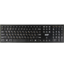 Клавиатура беспроводная Acer OKR020, slim, мультимедийная, черный