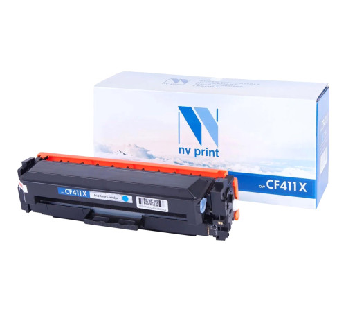 Тонер-картридж NVP NV-CF411X для HP Color LaserJet Pro M377dw/ M477fdn/ M477fdw/ M477fnw/ M452dn/ M452nw, голубой (5000 стр.)
