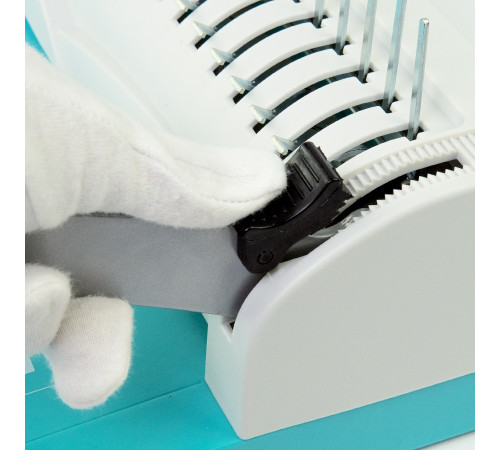 Переплетчик ГЕЛЕОС БП-13+, бирюзовый-белый