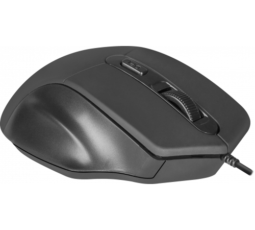 Мышь проводная Defender Datum MB-347, 4 кнопки, 800-1600 dpi, черный