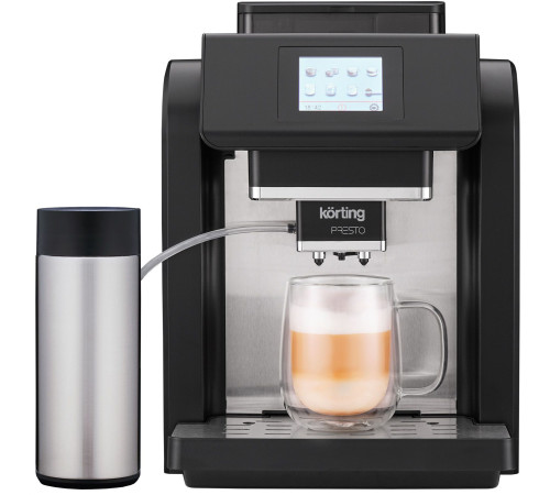 Кофемашина KORTING KACM 2009 Presto, серебристый/черный