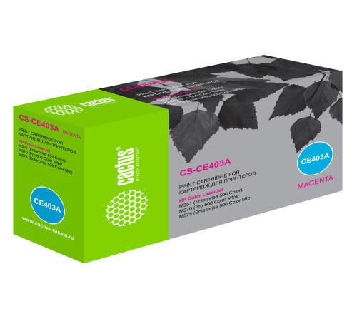 Картридж Cactus CS-CE403A CE403A для HP CLJ M551, пурпурный (6000стр.)