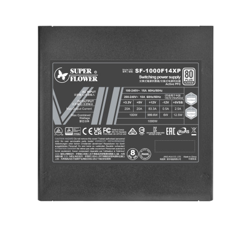 Блок питания 1000 Вт Super Flower Leadex VII, черный