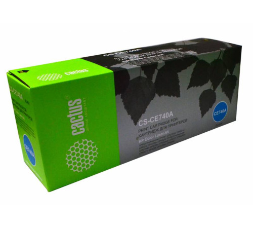Картридж Cactus CS-CE740A CE740A для HP LJ CP5220/CP5221/CP5223/CP5225, черный (7000стр.)