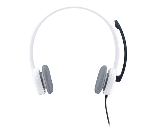 Гарнитура проводная Logitech H150 Stereo Coconut, белый