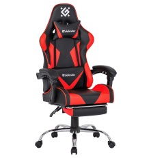 Кресло компьютерное Defender Pilot, черный/красный