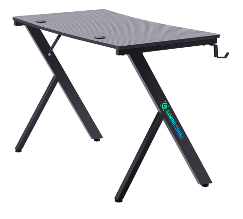 Стол компьютерный Defender AroX, держатель для наушников, подставка для кружки, чёрный, МДФ, RGB