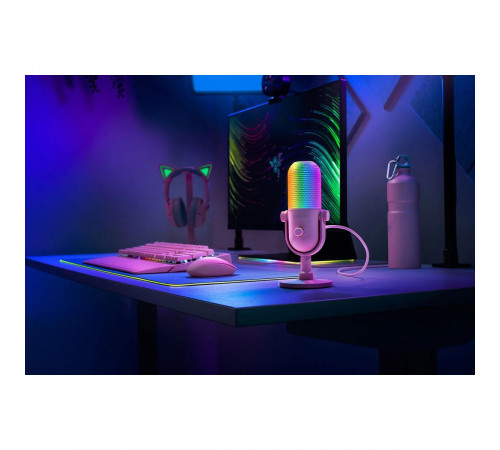 Микрофон проводной Razer Seiren V3 Chroma, розовый
