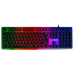 Клавиатура проводная игровая SVEN KB-G8500, 104 клавиши+12 Fn функций, прозрачный корпус, подсветка, черный