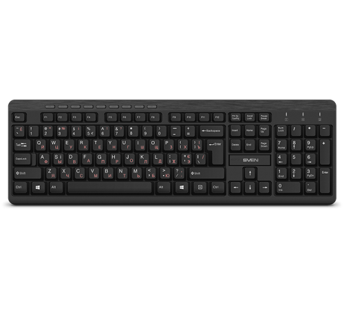 Комплект (клавиатура/мышь) беспроводной SVEN KB-C3400W, черный
