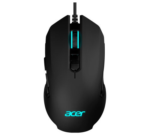 Мышь проводная игровая ACER OMW160, USB, 6400 dpi, RGB, 8 кнопок, черный