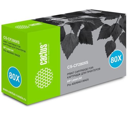 Картридж Cactus CS-CF280XS CF280X для HP LJ Pro 400/M401/M425 (6900 стр.)