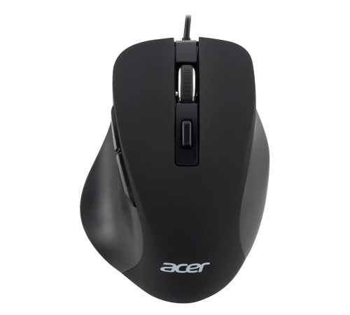 Мышь проводная Acer OMW120, 6 кнопок, 2000 dpi, USB, черный