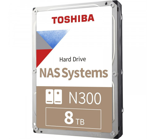 Жесткий диск 8TB Toshiba N300 NAS HDWG780XZSTA