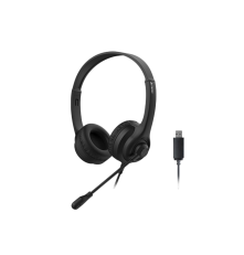 Гарнитура проводная A4Tech HU-8, USB, 2 м, черный