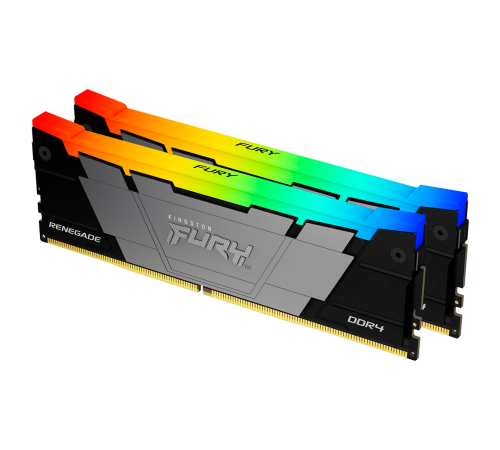 Модуль оперативной памяти Kingston 16GB FURY Renegade RGB Black XMP DDR4 3200Mhz Unbuffered DIMM (Kit 2*8gb) 1RX8 16-18-18 1.35V 288-pin 8Gbit