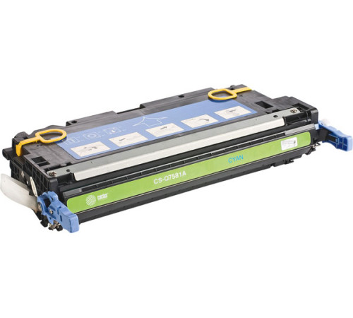 Картридж Cactus CS-Q7581A Q7581A для HP CLJ CP3505/3800, голубой (6000 стр.)