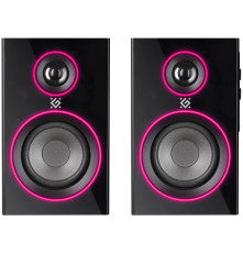 Акустическая система Defender Solar 12, 2.0, 12 Вт, подсветка, BT, 230В, черный