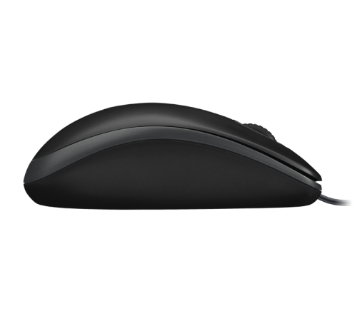 Мышь проводная Logitech B100, USB, черный
