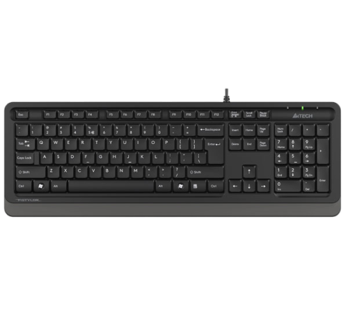 Клавиатура проводная A4Tech Fstyler FK10, черный/серый