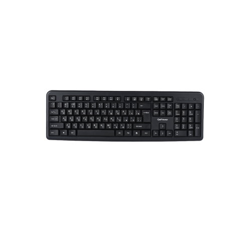 Клавиатура беспроводная GoPower GPK02, классическая, USB, черный