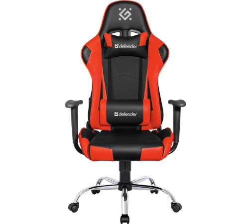 Кресло компьютерное Defender Azgard, черный/красный