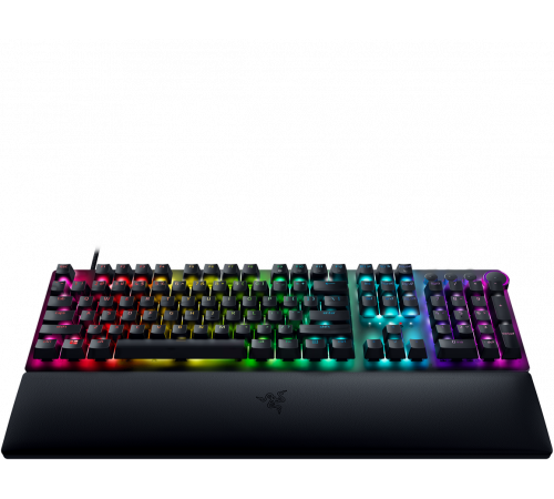 Клавиатура проводная игровая Razer Huntsman V2 (Purple Switch), Russian, черный