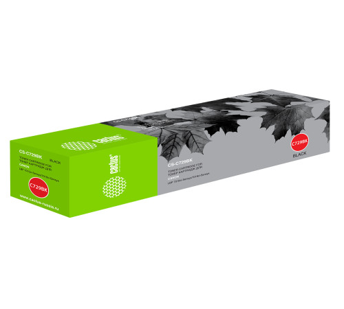 Картридж Cactus CS-C729BK 729 BK для Canon i-SENSYS LBP-7010C/ LBP-7018C, черный (1200 стр.)