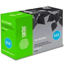 Картридж Cactus CS-CE255XS CE255X для HP LJ P3015, черный (12500 стр.)