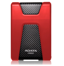 Внешний жесткий диск 1TB ADATA HD650, USB 3.1, красный/черный