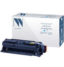 Тонер-картридж NVP NV-CE251A/NV-723 универсальный для HP/Canon Color LaserJet CP3525/ CP3525n/ CP3525dn/ CP3525x/ LBP 7750 i-Sensys 7750cd/ 7750Cdn, голубой (7000 стр.)