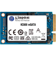Твердотельный накопитель Kingston  KC600, 1TB, mSATA