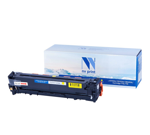Тонер-картридж NVP NV-CF212A/CE322A/CB542A/NV-716/731 универсальный для HP/Canon LaserJet Pro 200 color MFP M276n/MFP M276nw/200 M251n/M251nw/CM1415fn/CM1415fnw/CP1525n/CP1525nw/LBP 7100 i-Sensys 7100CN/7110/7110CW/MF 623CN/628CW, желтый (1800 стр.)