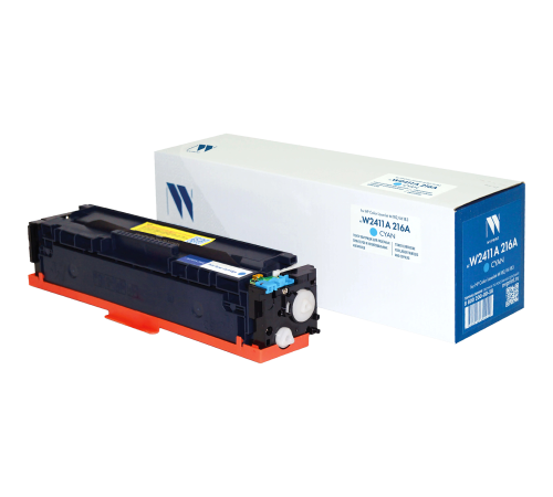 Картридж NVP NV-W2411A 216A для HP Color LaserJet M182/M183 до версии fw20220729, голубой (850 стр.)