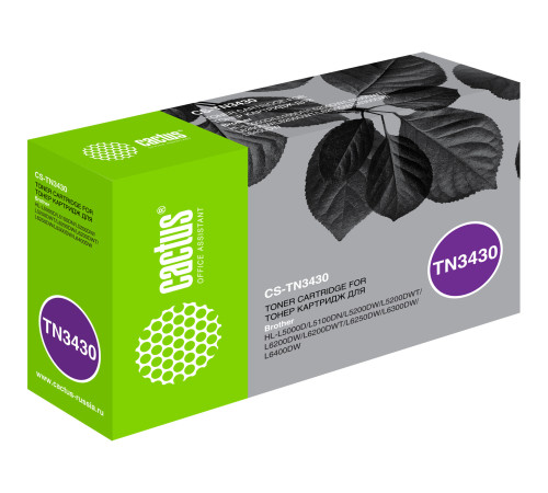 Картридж Cactus CS-TN3430 TN-3430 для Brother HL L5000/5100/5200/6250/6300/6400 (3000 стр.)