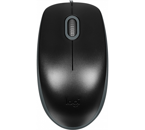 Мышь проводная Logitech M110 SILENT, USB, черный