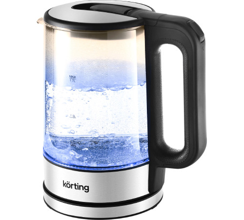Чайник KORTING KWK 0903 G, серебристый/черный