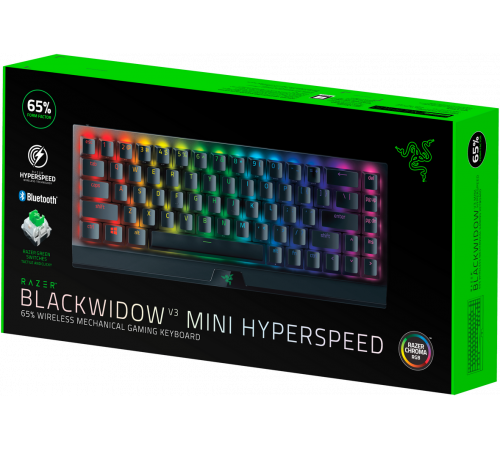 Клавиатура проводная игровая Razer BlackWidow V3 Mini HyperSpeed, черный