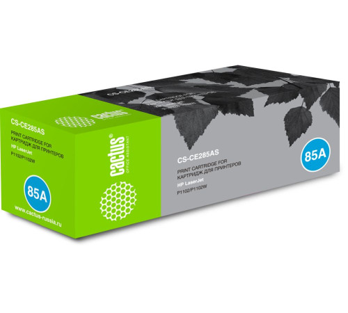 Картридж Cactus CS-CE285AS CE285A для HP LJ P1102/P1102W/M1130/M1132, черный (1600 стр.)