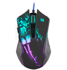 Мышь проводная игровая Defender Sin\'Sister GM-933, 6 кнопок, 7200 dpi, черный