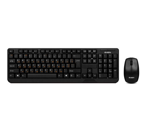 Комплект (клавиатура/мышь) беспроводной SVEN Comfort 3300, черный