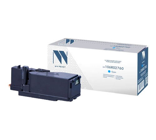 Тонер-картридж NVP NV-106R02760 для Xerox Phaser 6020/6022/ WorkCentre 6025/6027, голубой (1000 стр.)