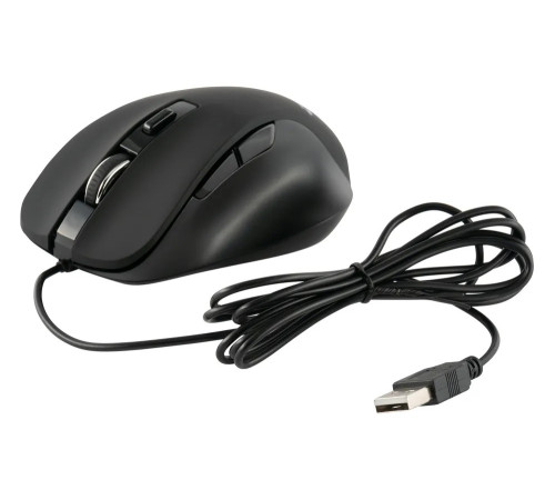 Мышь проводная Acer OMW120, 6 кнопок, 2000 dpi, USB, черный